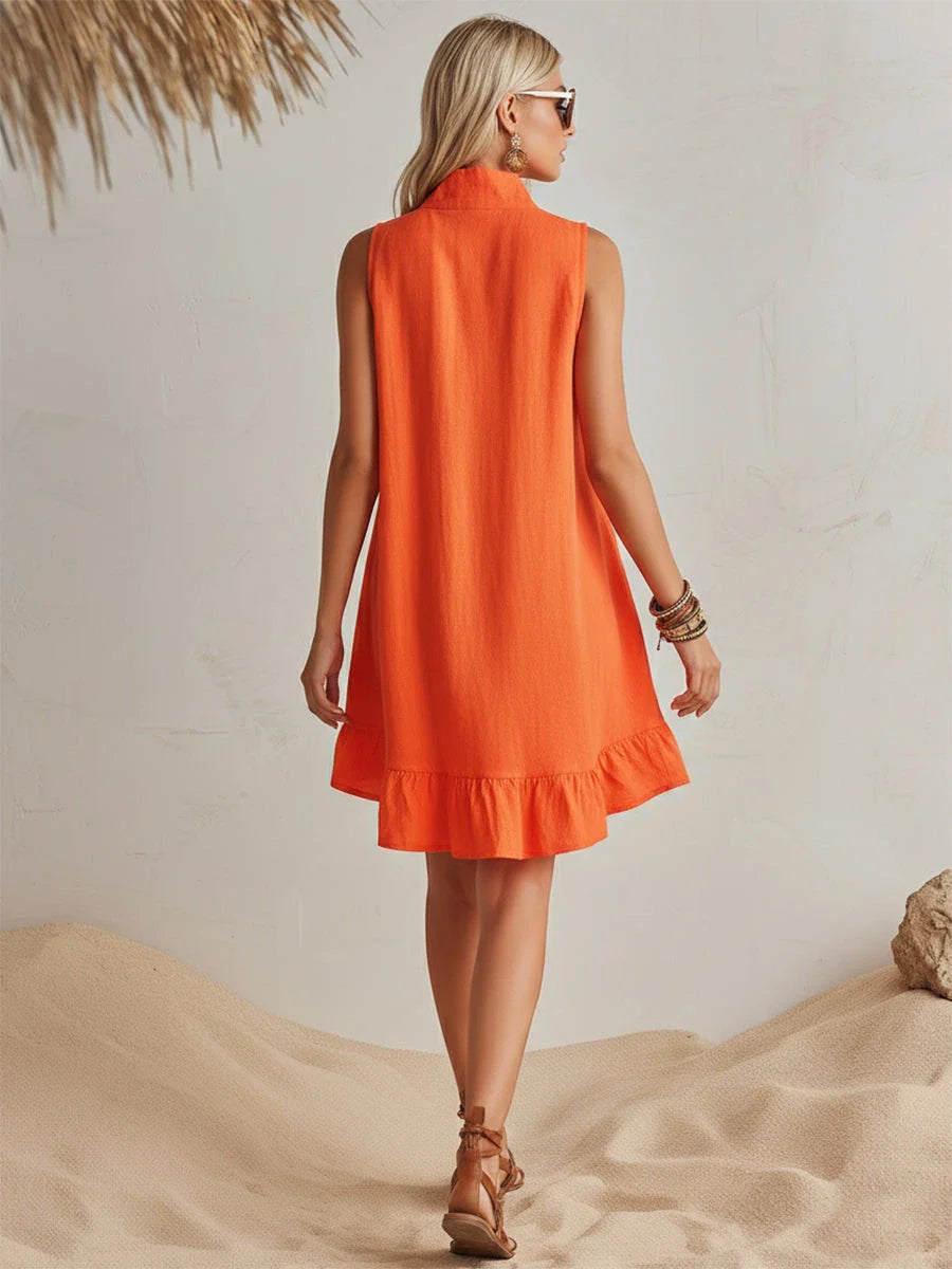 Lola™ | Minivestido fruncido con cremallera