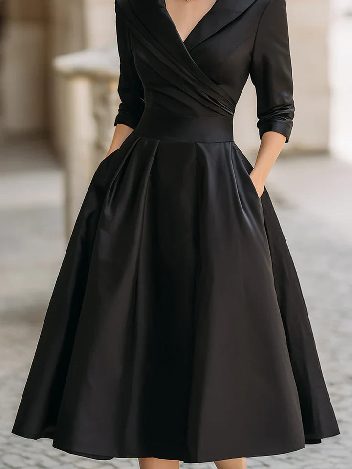 Rocío™ | Vestido Midi Satinado