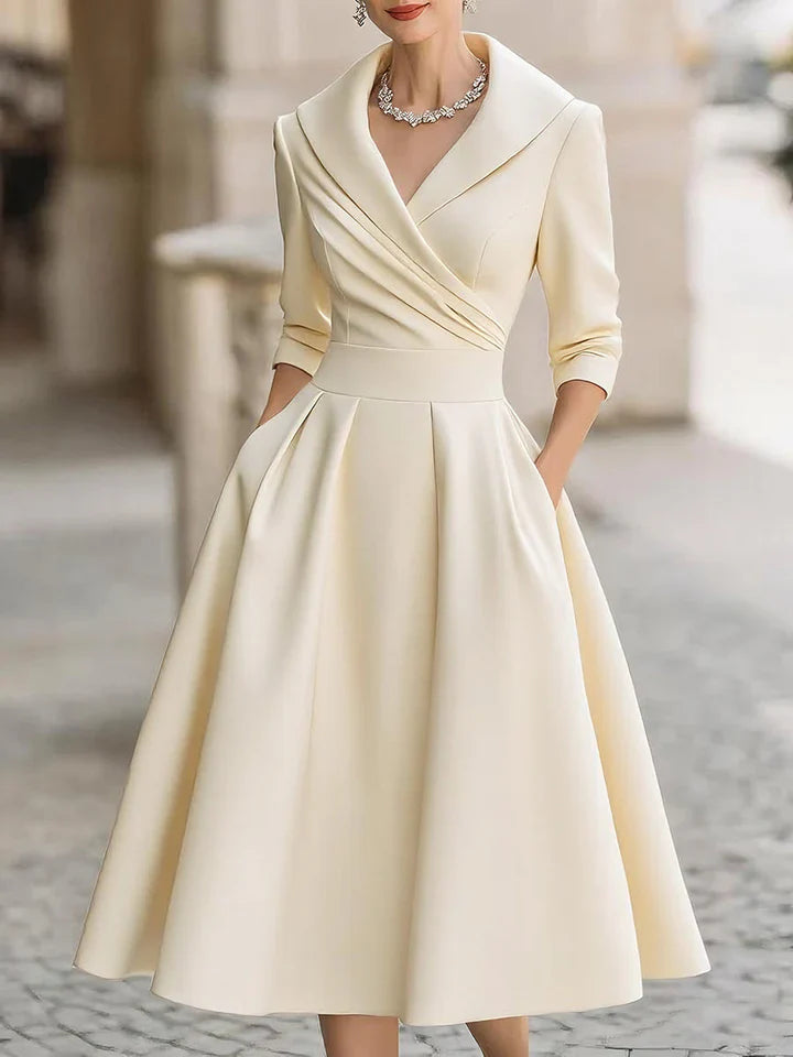 Rocío™ | Vestido Midi Satinado