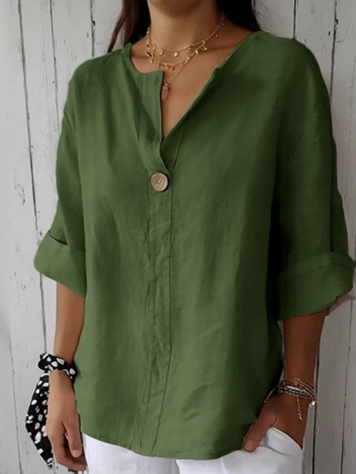 Martina™ | Blusa lino relajado