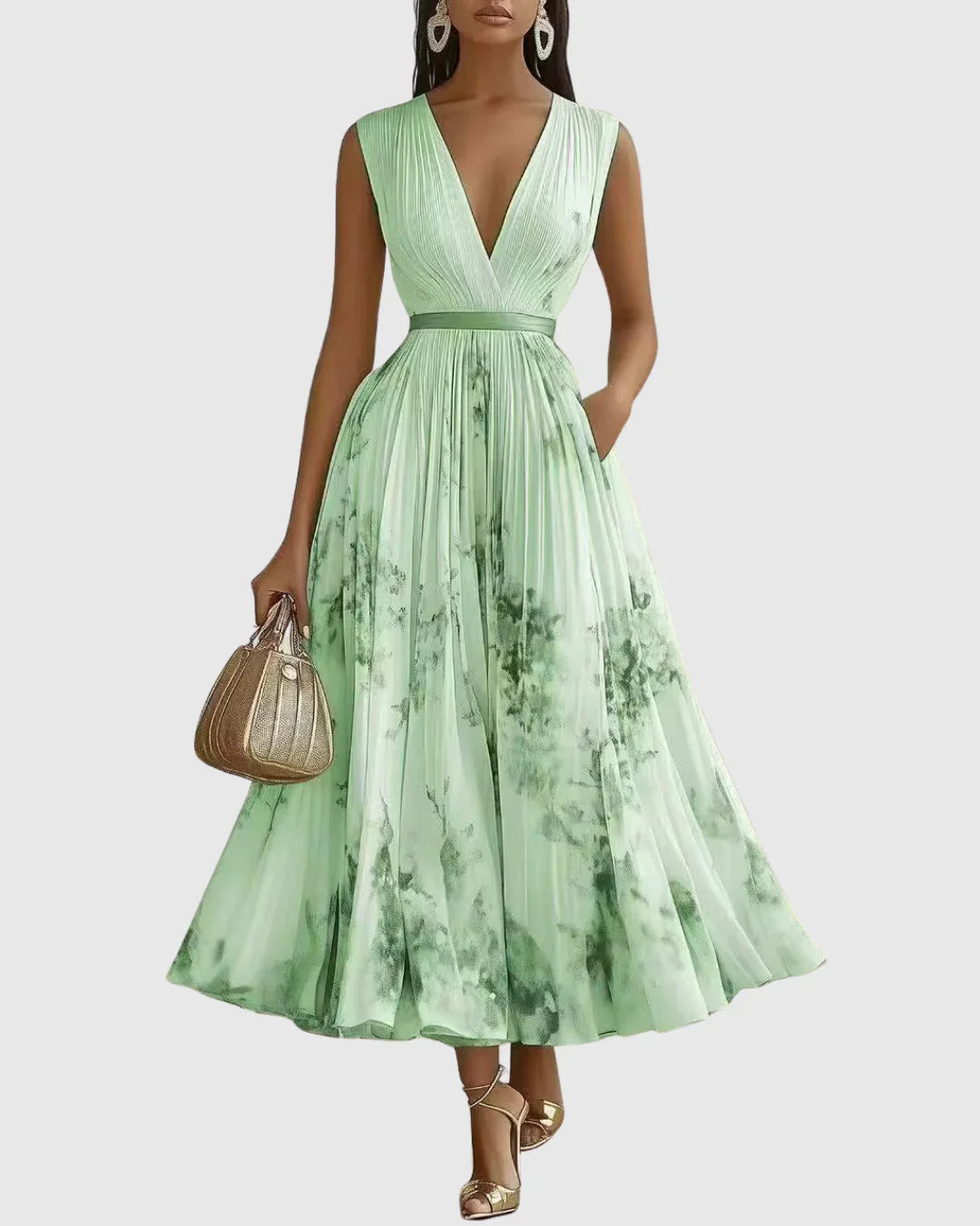 Beatriz™ | Vestido Maxi Plisado Elegante