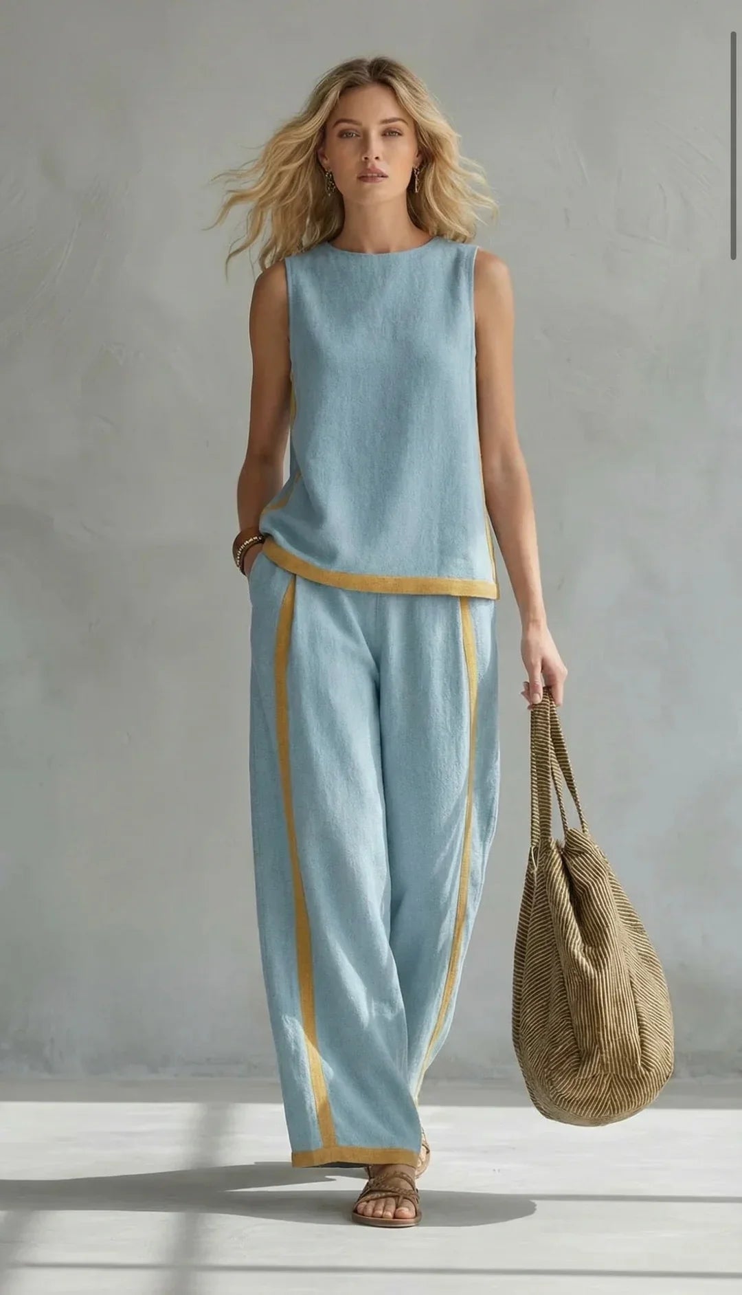 Blanca™ | Conjunto minimalista de dos piezas