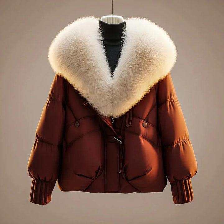 Emma™ | Abrigo Acolchado Cuello Pelo