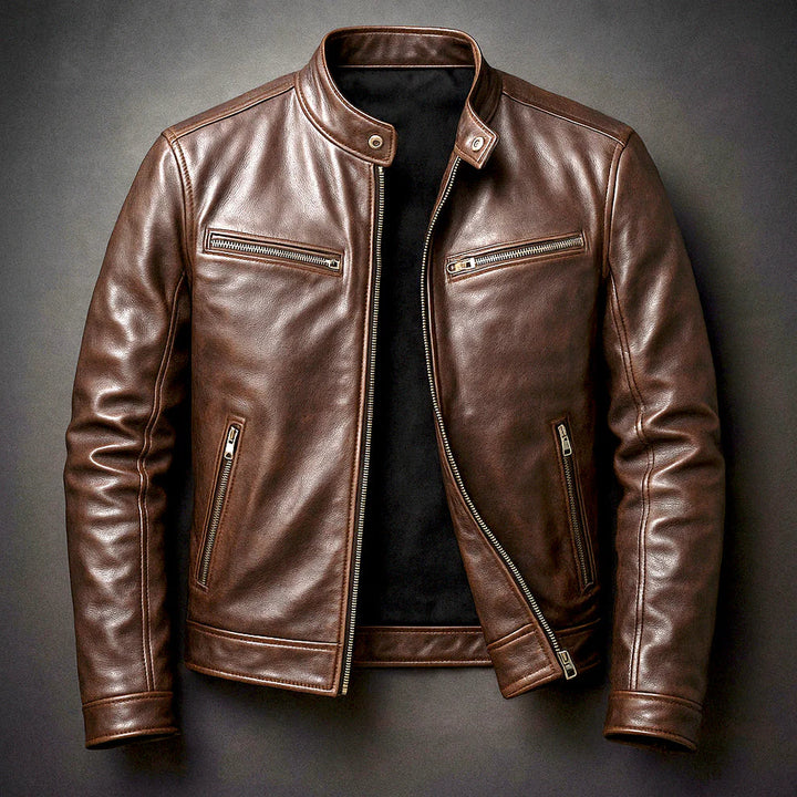 Claudia™ | Chaqueta de cuero sintético informal