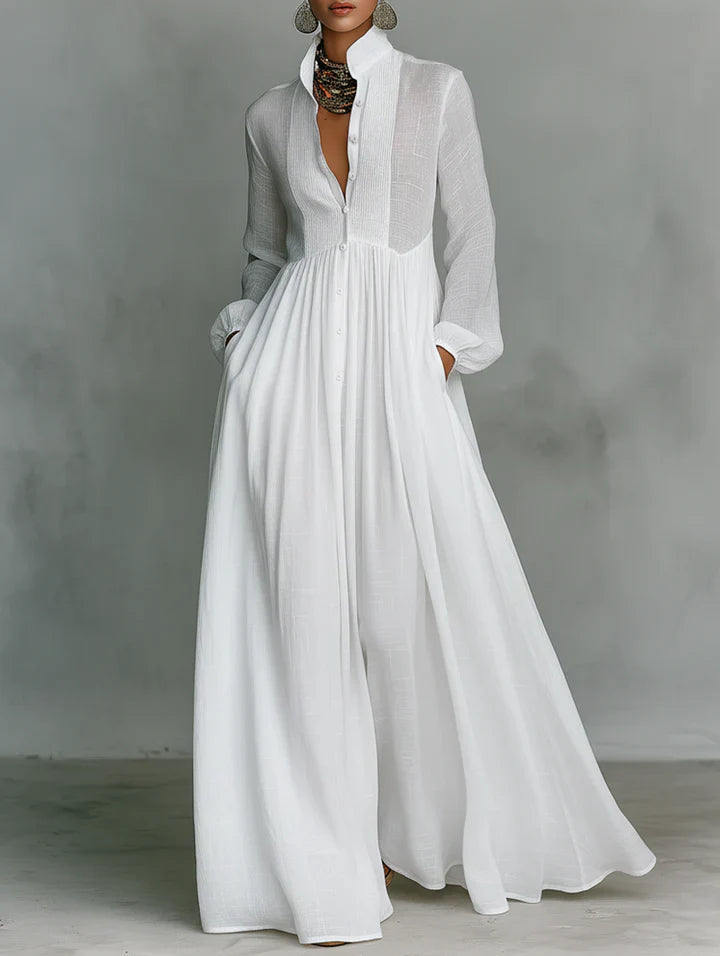 Sofía™ | Vestido plisado minimalista