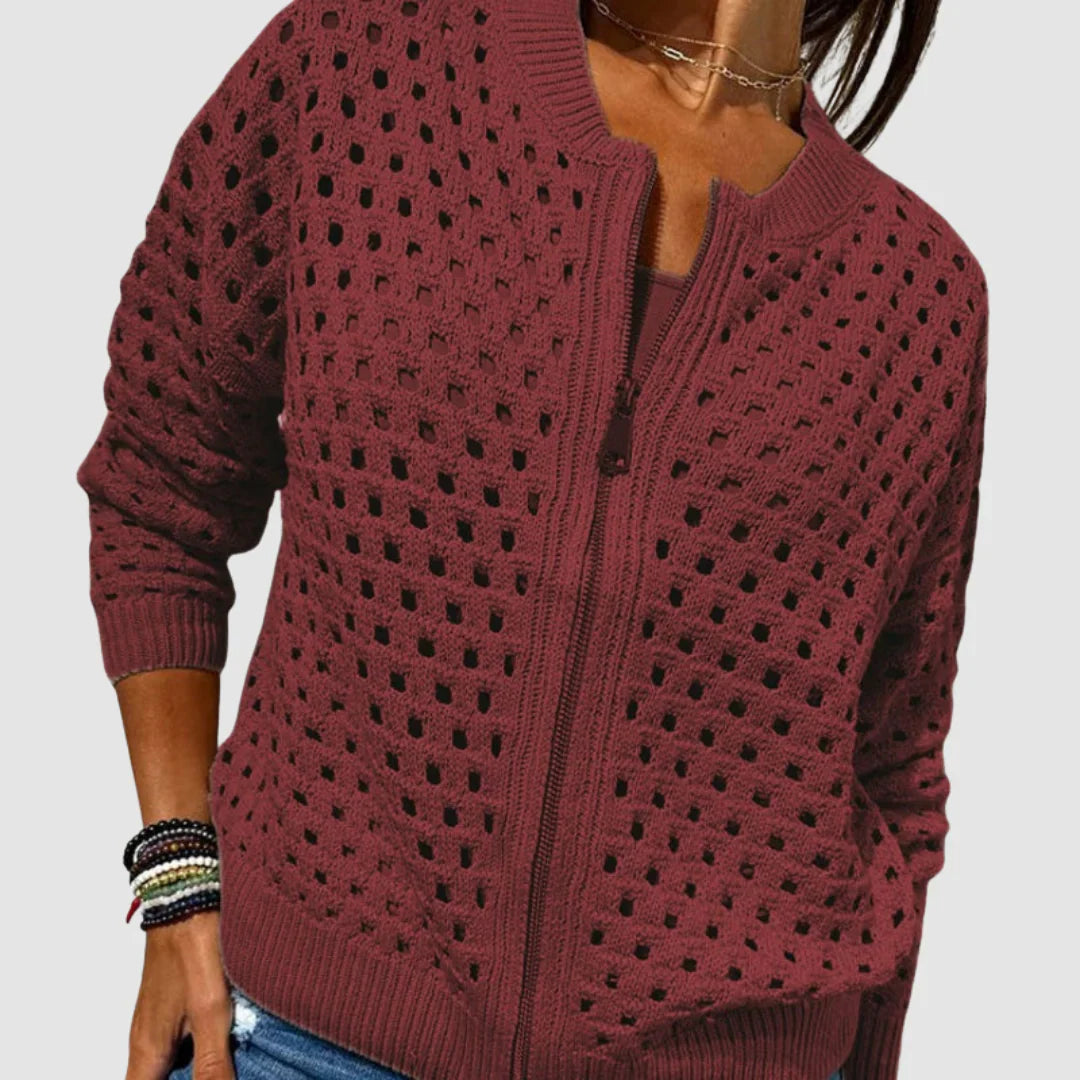 Nuria™ | Chaqueta de punto refinada