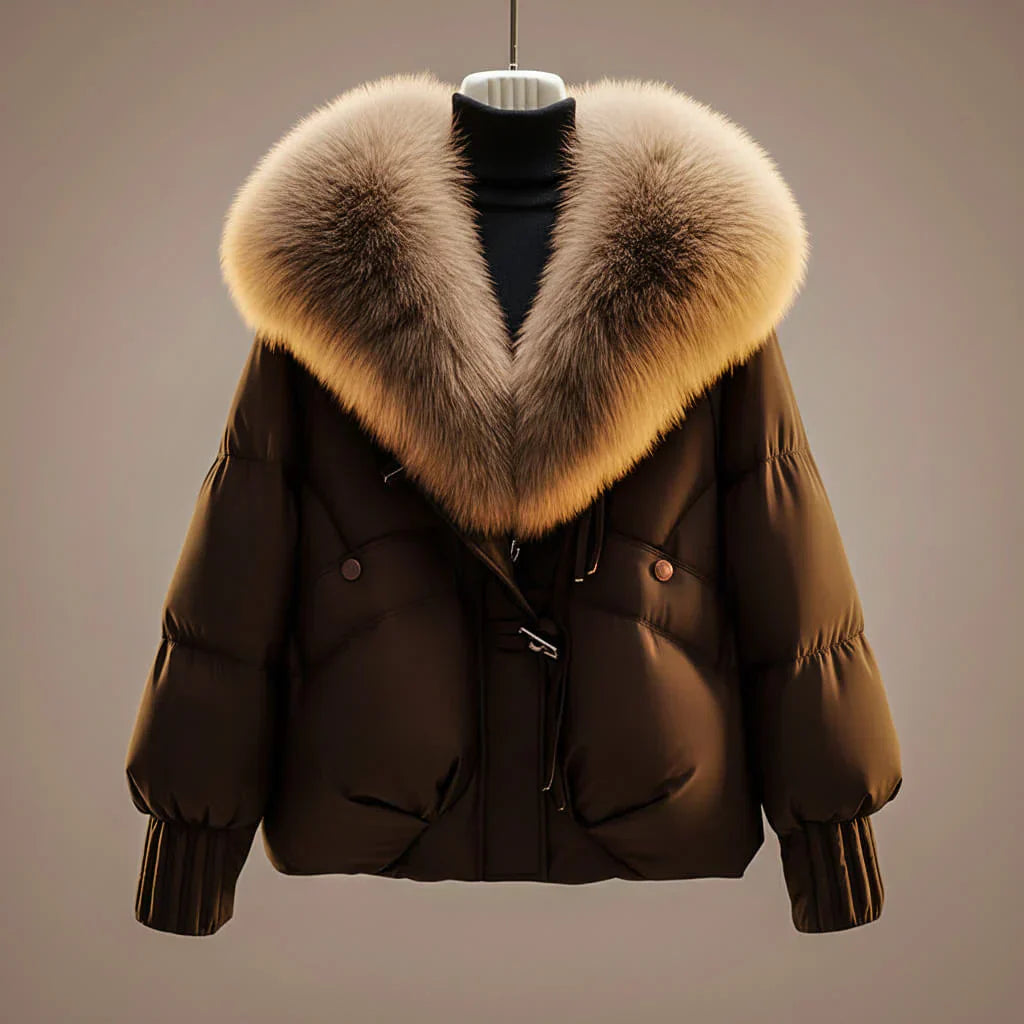 Emma™ | Abrigo Acolchado Cuello Pelo