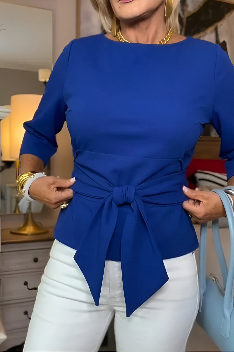 Carla™ | Blusa Elegante con Lazo