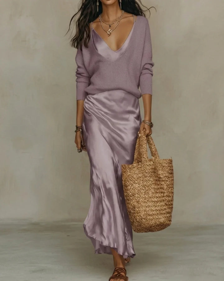 Laia™ | Vestido satinado minimalista