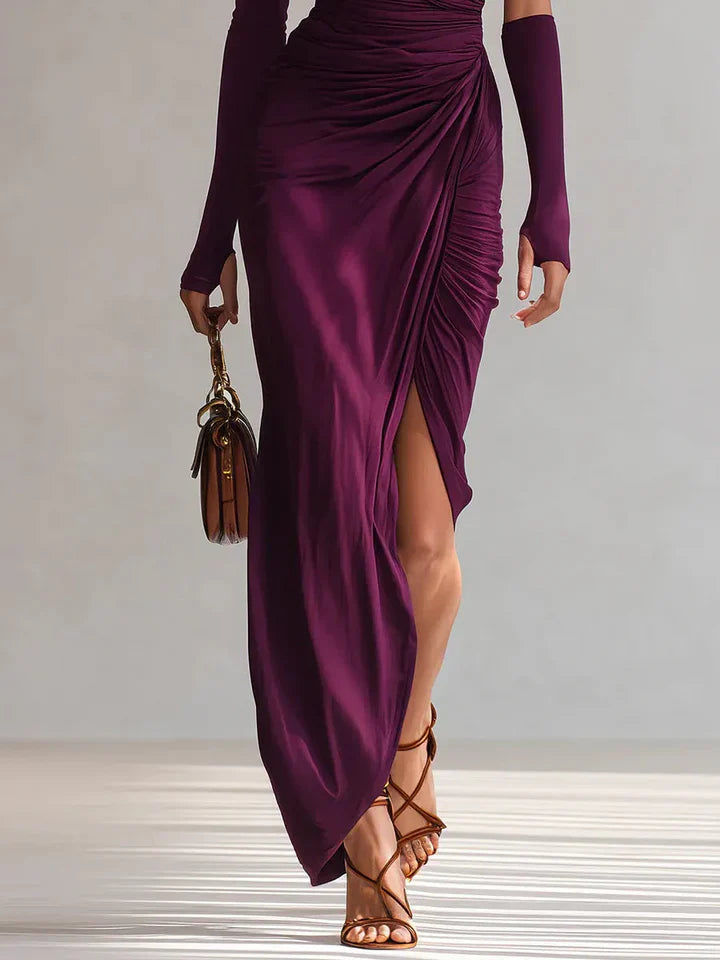 Emma™ | Vestido asimétrico largo