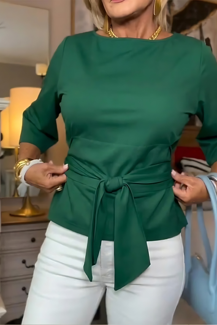 Carla™ | Blusa Elegante con Lazo