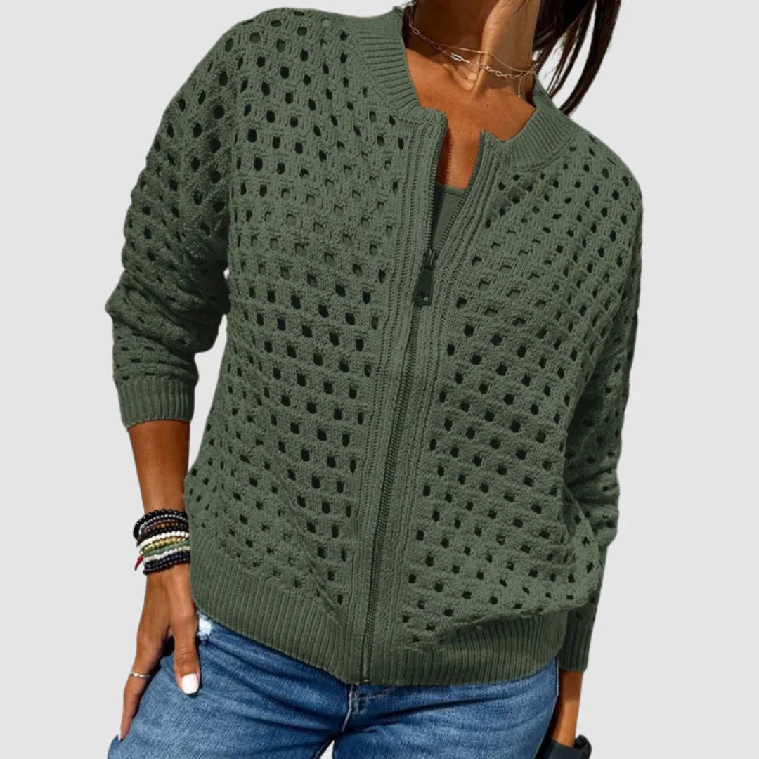 Nuria™ | Chaqueta de punto refinada