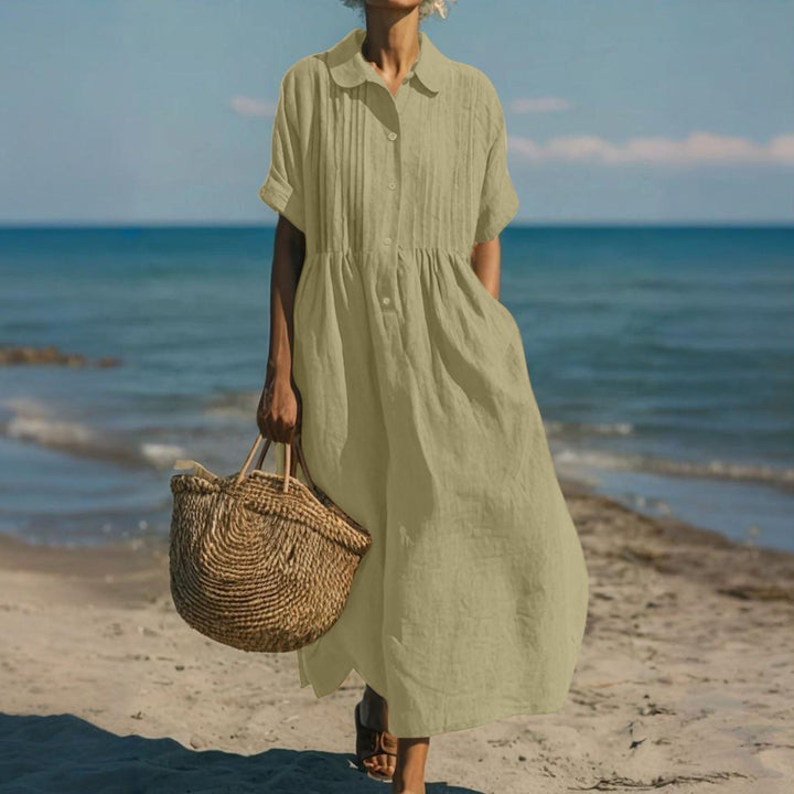 Lucía™ | Vestido camisero fluido