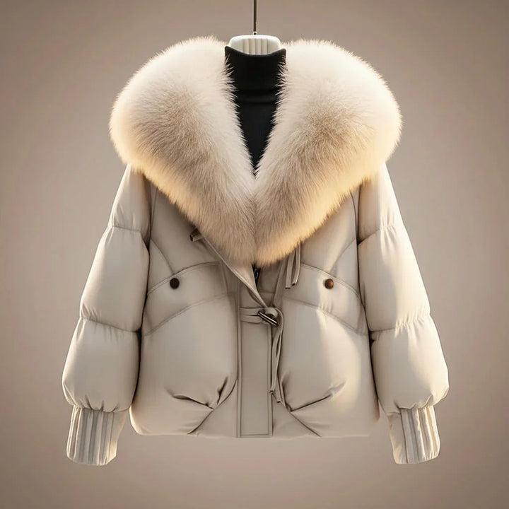 Emma™ | Abrigo Acolchado Cuello Pelo