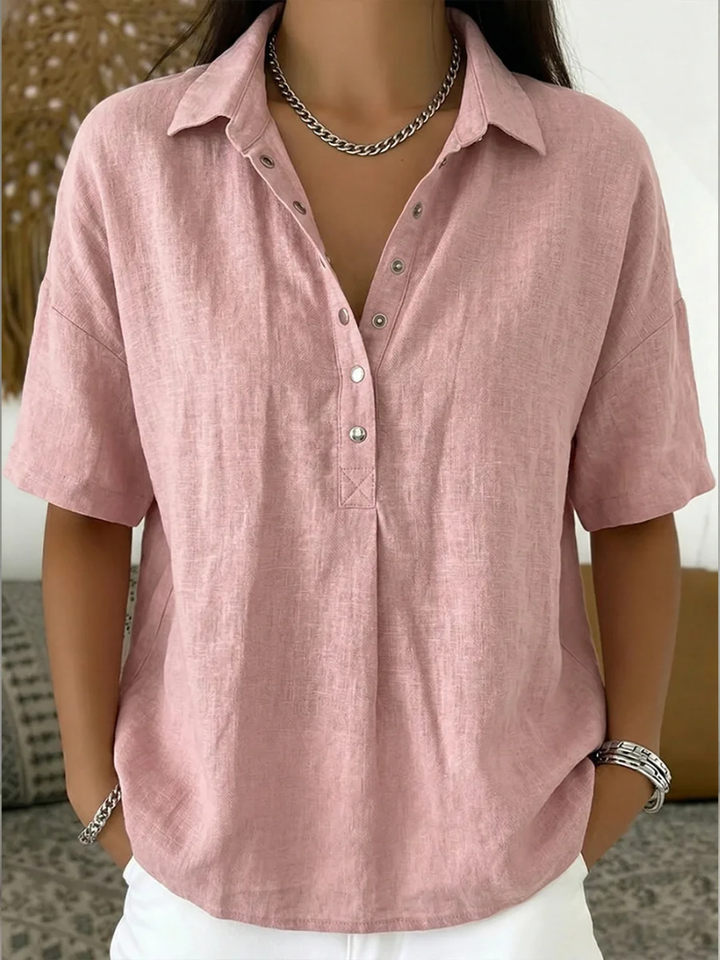 Andrea™ | Blusa Lino Texturada