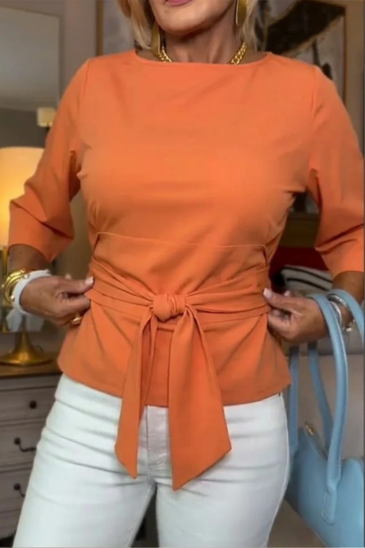 Carla™ | Blusa Elegante con Lazo