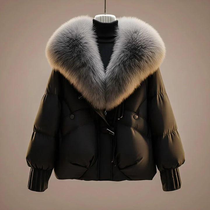 Emma™ | Abrigo Acolchado Cuello Pelo