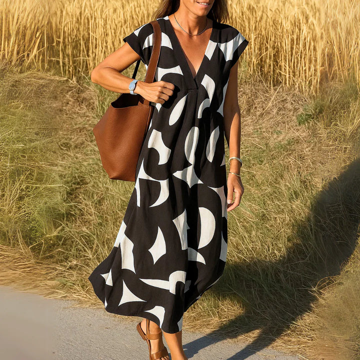 Nuria™ | Vestido calados minimalista