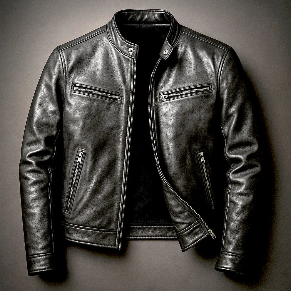 Claudia™ | Chaqueta de cuero sintético informal