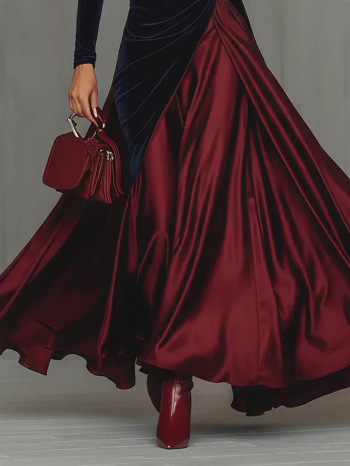 Clara™ | Vestido satén fluido