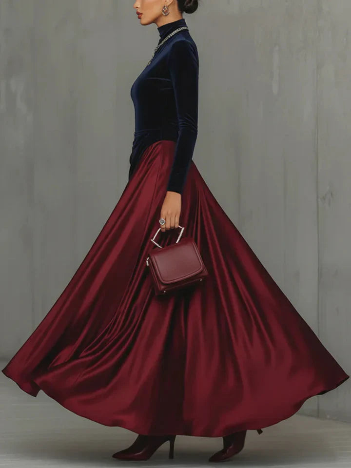 Clara™ | Vestido satén fluido