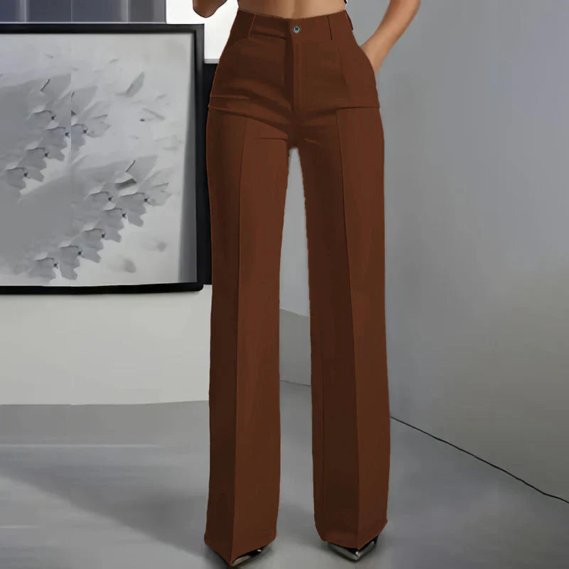 Andrea™ | Pantalones tiro alto impecables