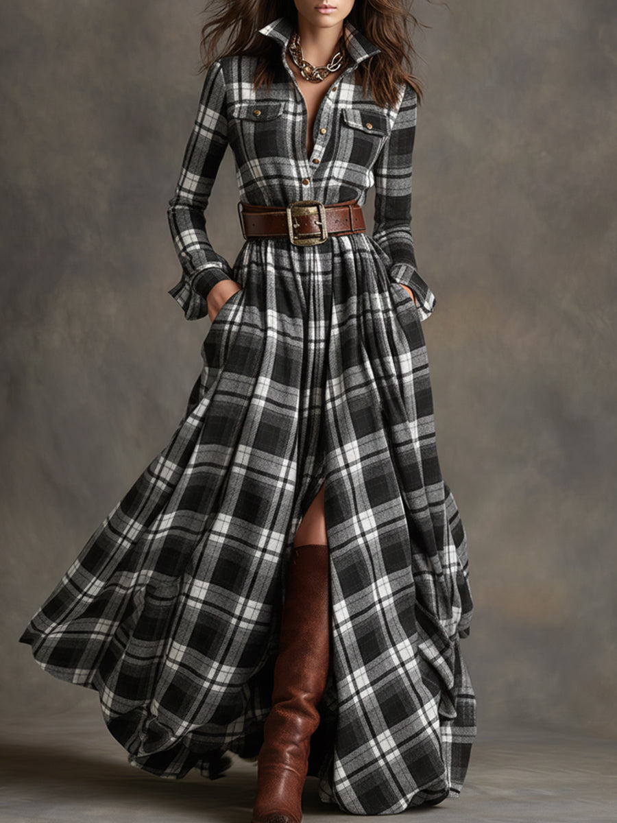 Jimena™ | Vestido Camisa Cuadros