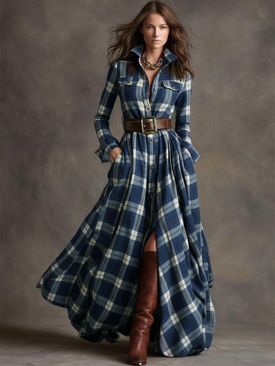 Jimena™ | Vestido Camisa Cuadros