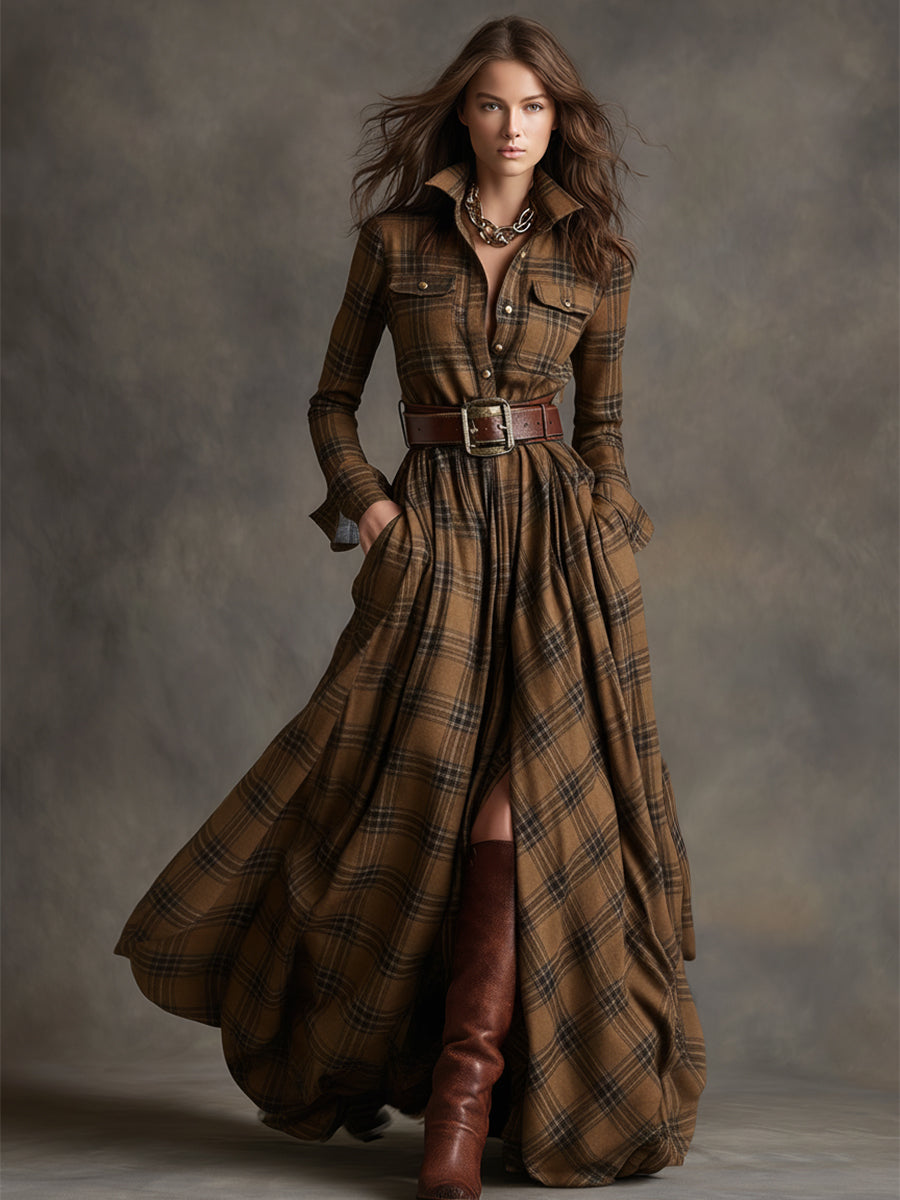 Jimena™ | Vestido Camisa Cuadros