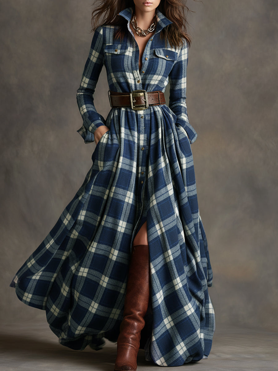Jimena™ | Vestido Camisa Cuadros