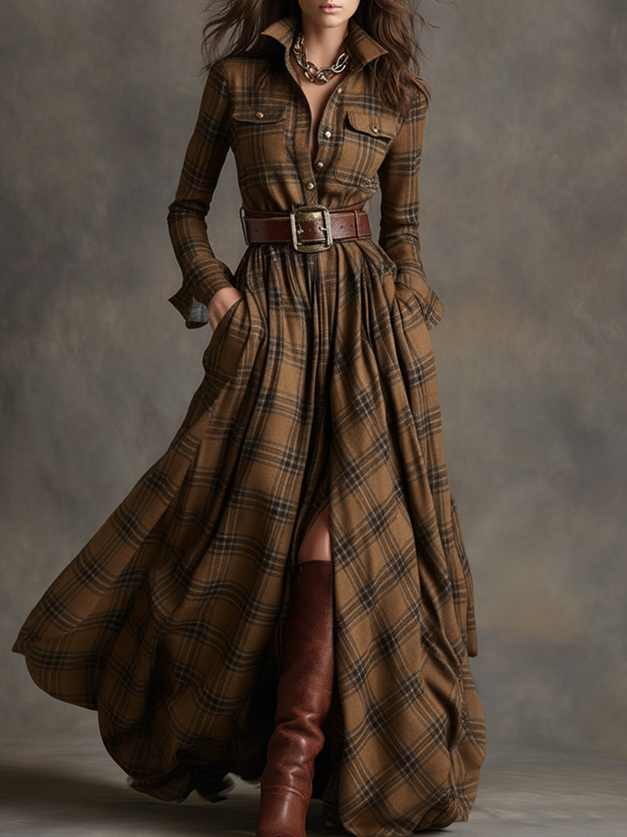 Jimena™ | Vestido Camisa Cuadros