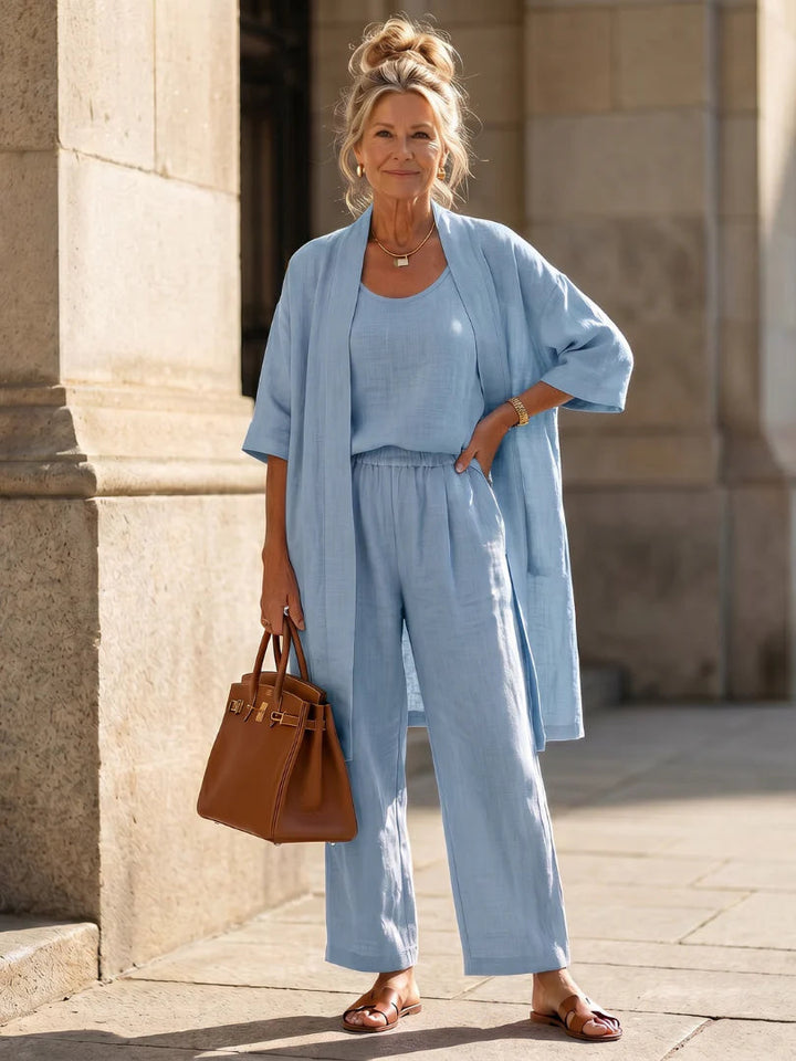 Natalia™ | Conjunto de lino ligero