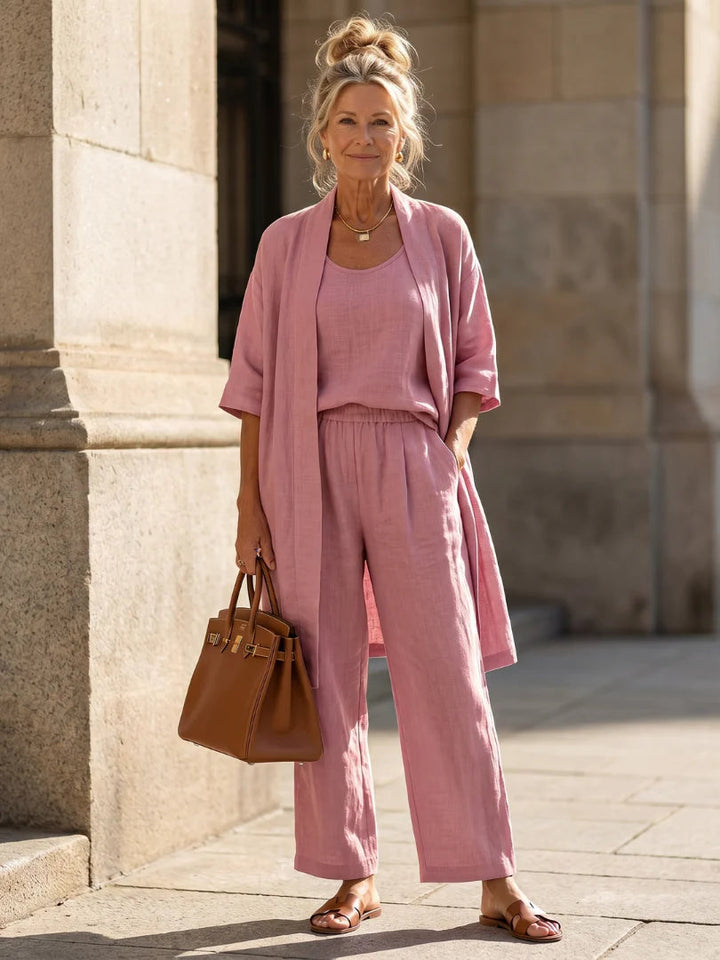 Natalia™ | Conjunto de lino ligero