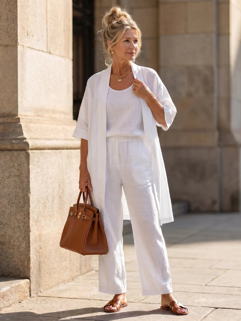 Natalia™ | Conjunto de lino ligero