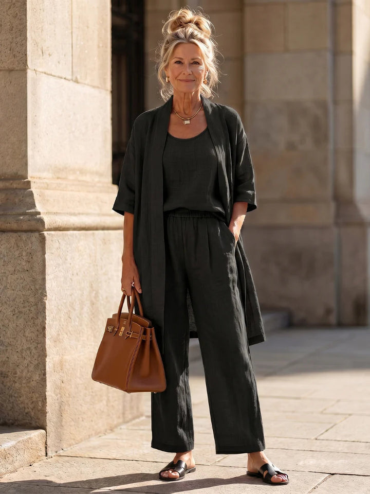 Natalia™ | Conjunto de lino ligero
