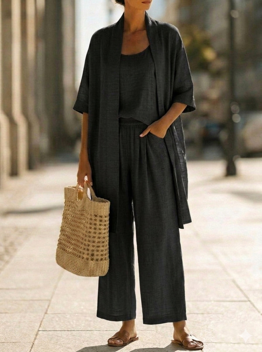 Natalia™ | Conjunto de lino ligero