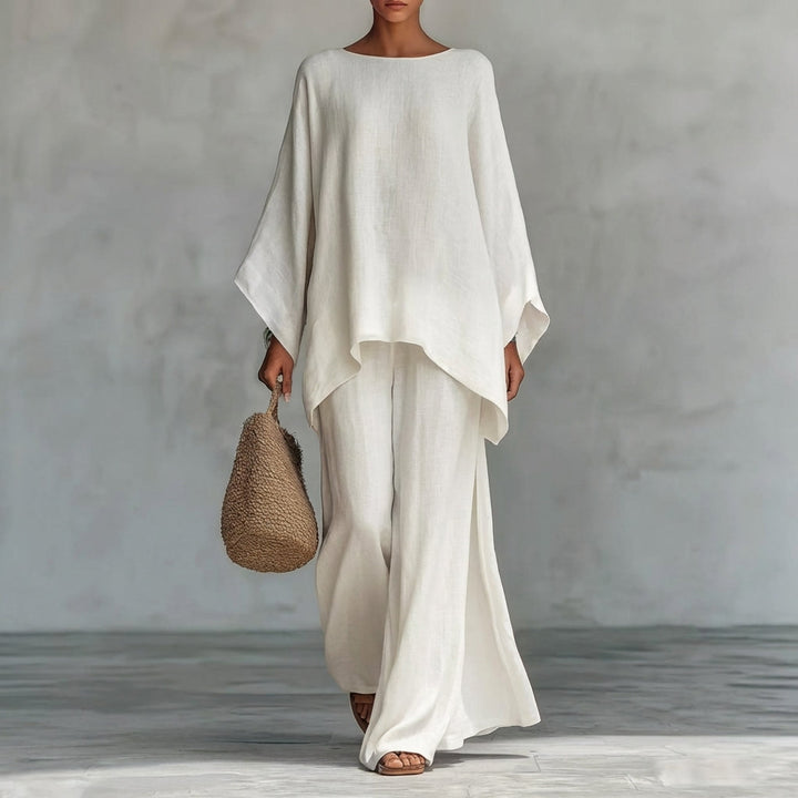 Nuria™ | Conjunto manga larga y pantalón ancho