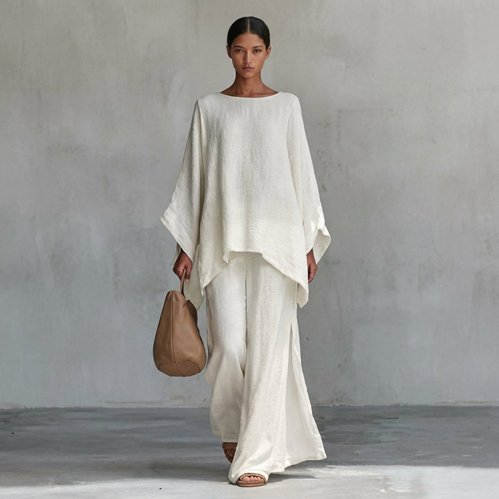 Nuria™ | Conjunto manga larga y pantalón ancho