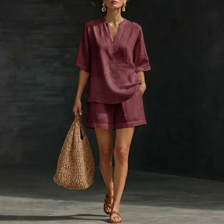 Marta™ | Conjunto lino dos piezas