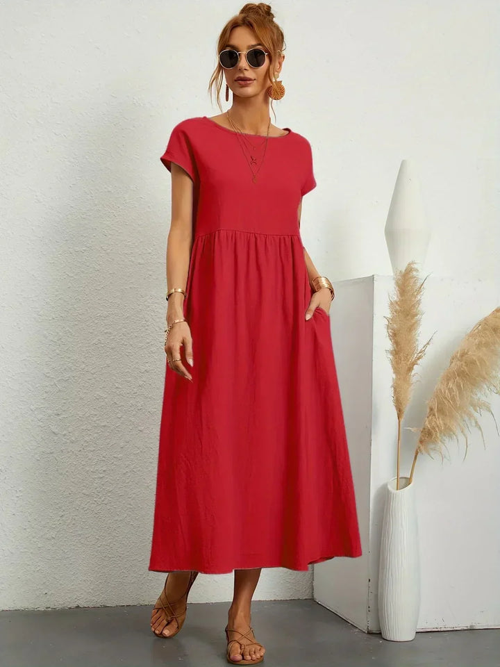 Alicia™ | Vestido midi fluido elegante