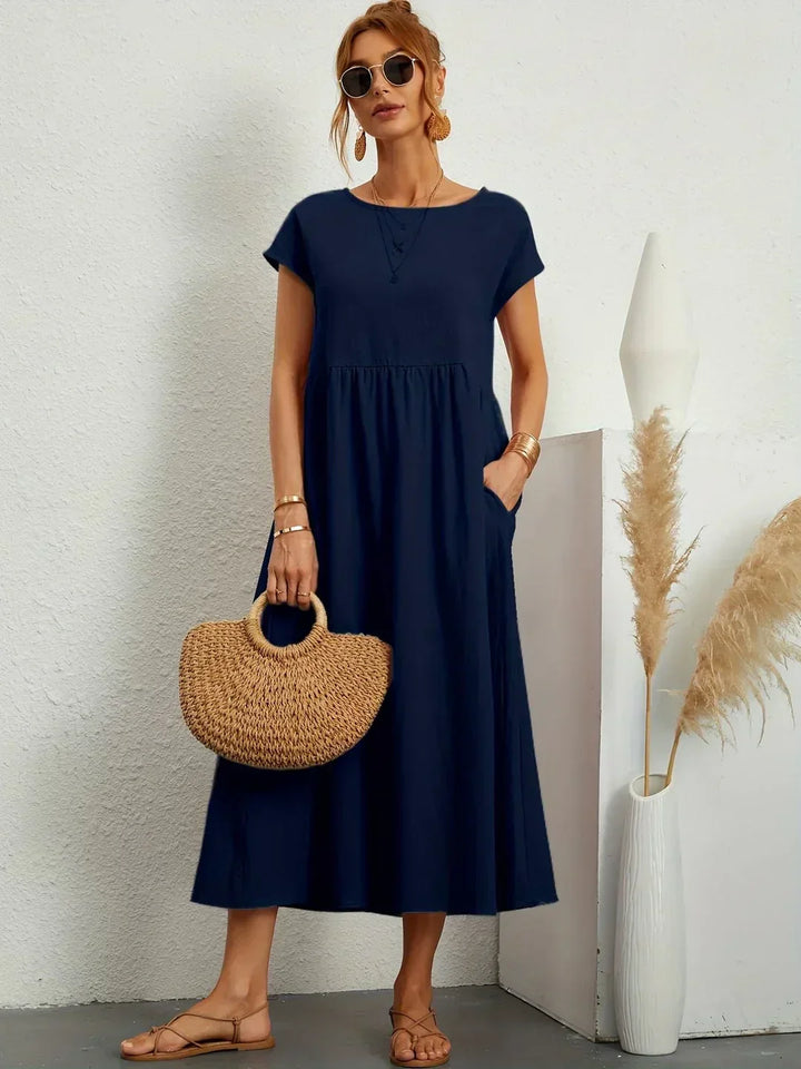 Alicia™ | Vestido midi fluido elegante