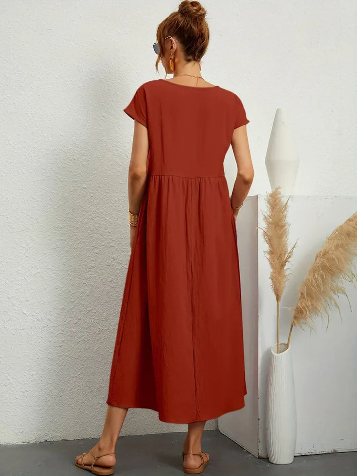 Alicia™ | Vestido midi fluido elegante