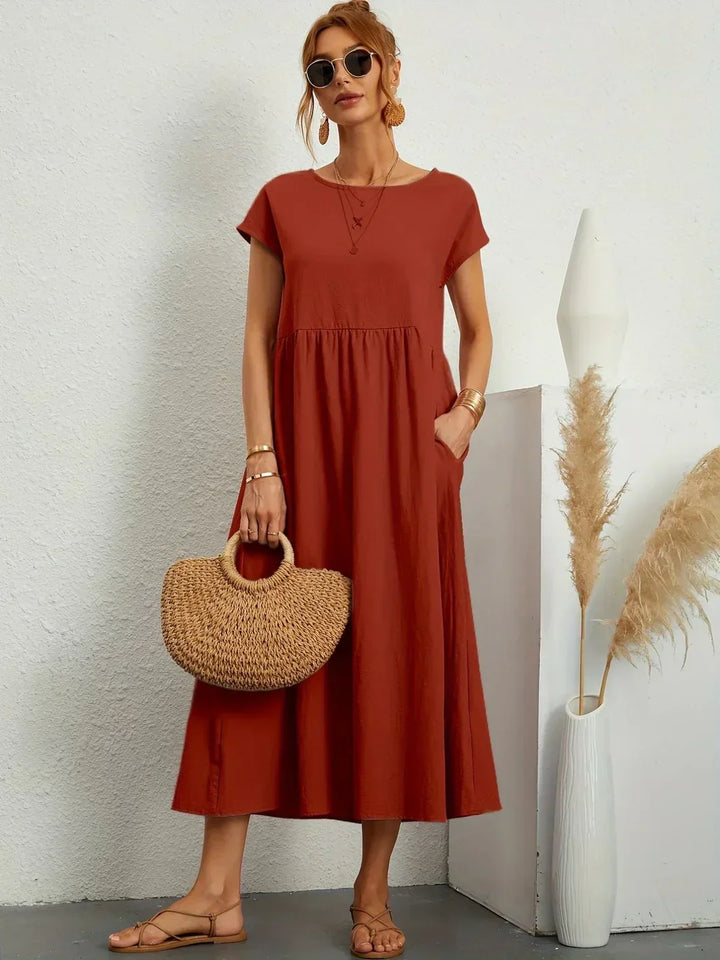 Alicia™ | Vestido midi fluido elegante