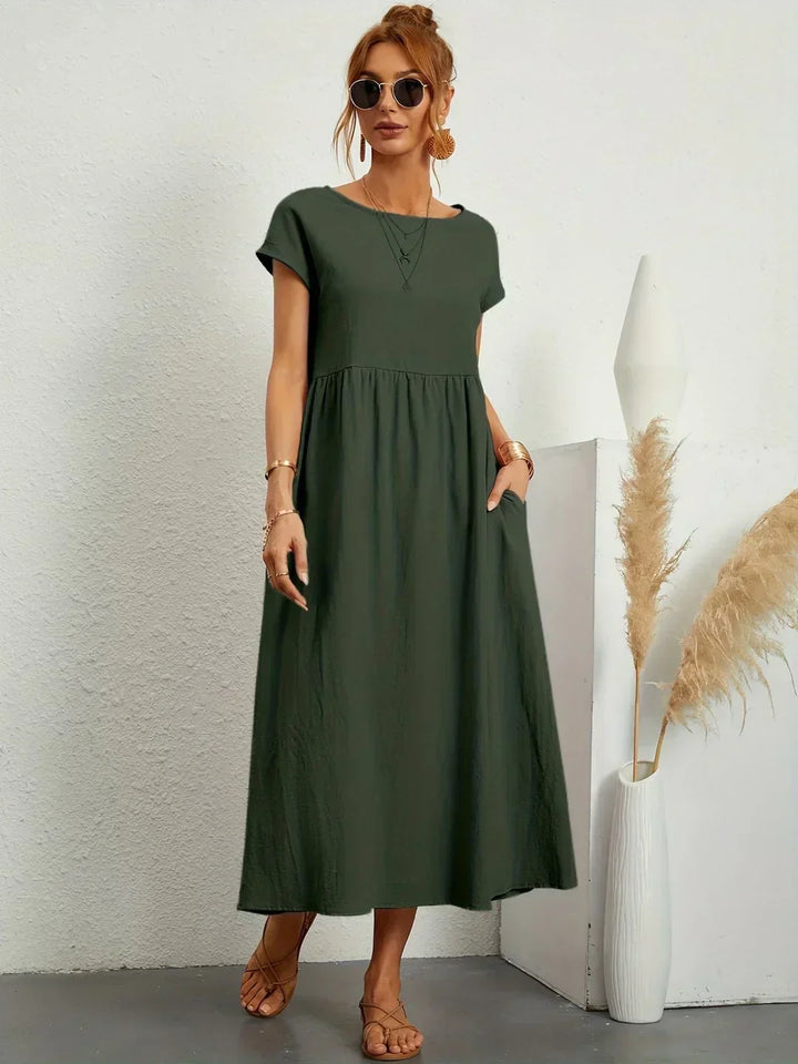 Alicia™ | Vestido midi fluido elegante