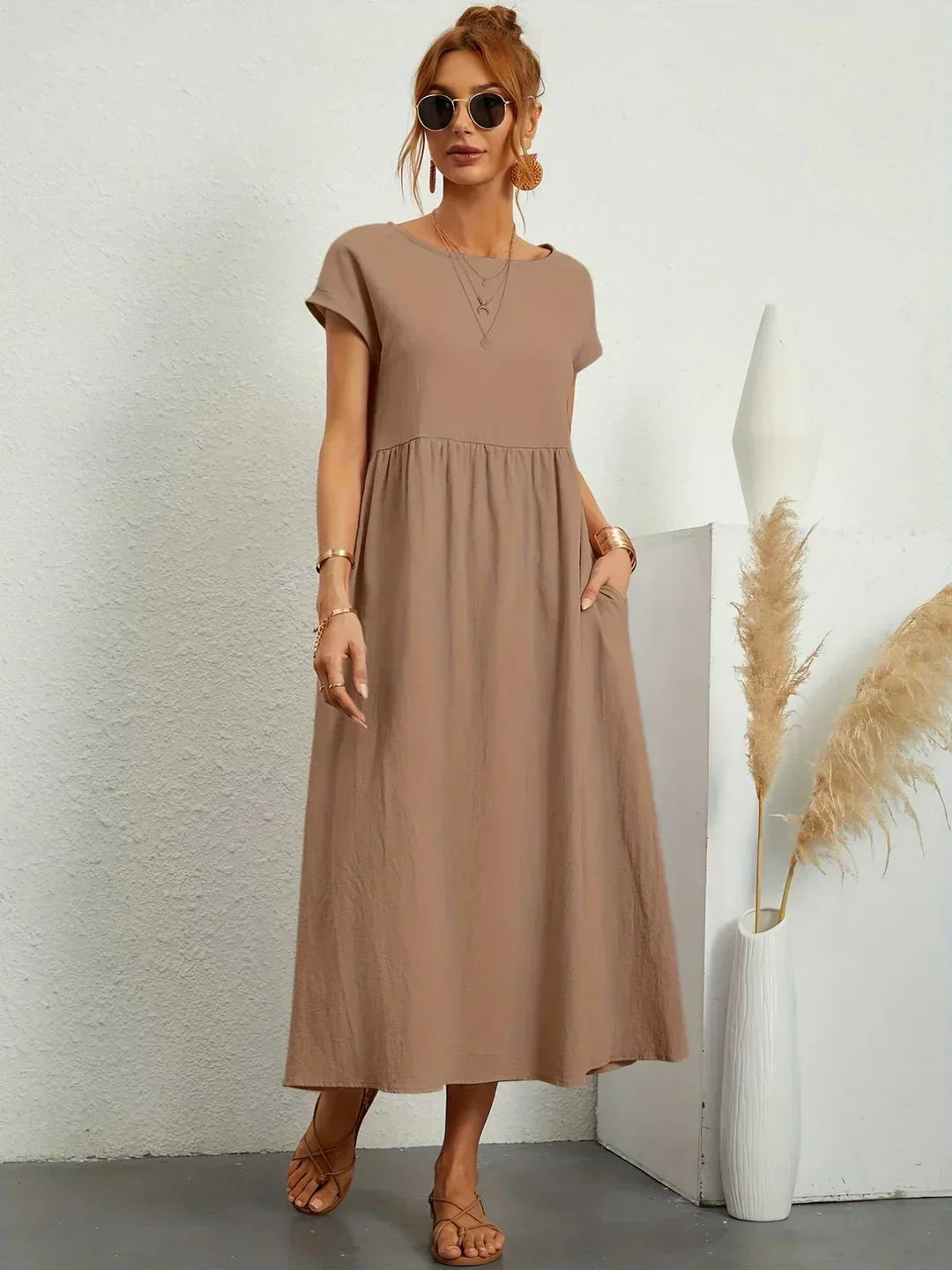 Alicia™ | Vestido midi fluido elegante