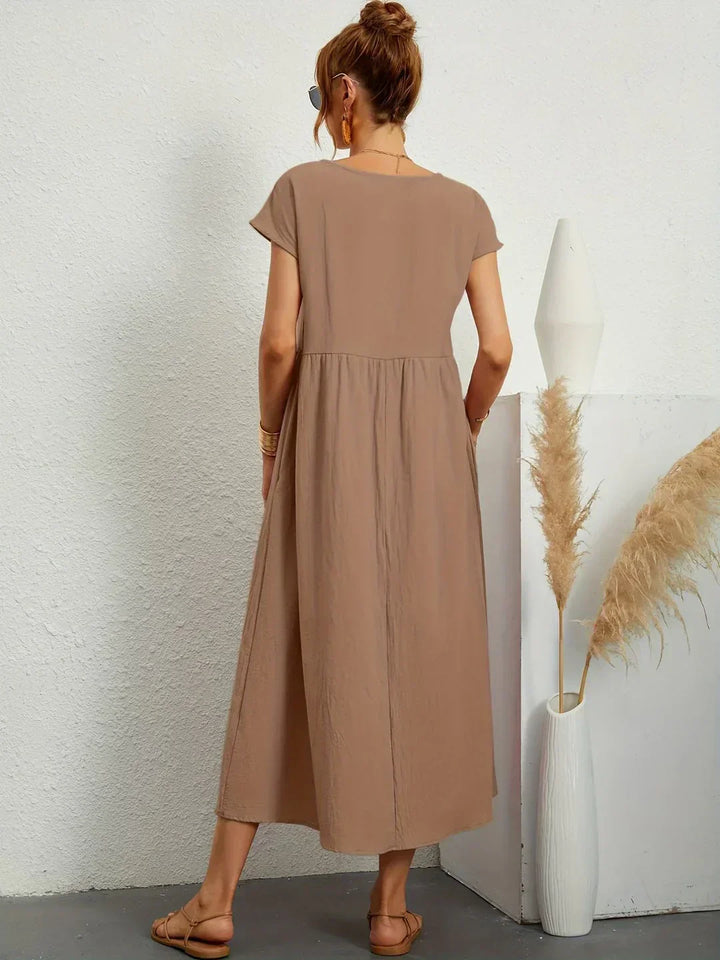 Alicia™ | Vestido midi fluido elegante