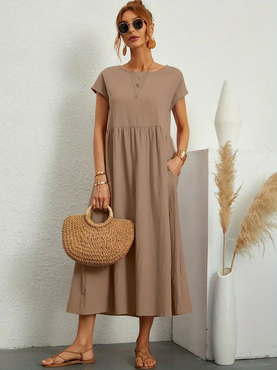 Alicia™ | Vestido midi fluido elegante