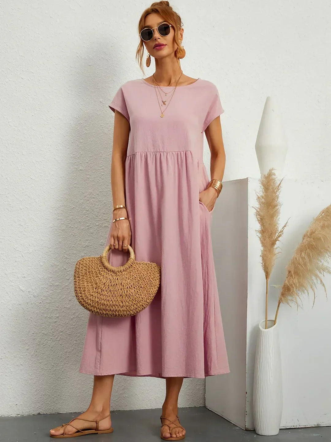 Alicia™ | Vestido midi fluido elegante