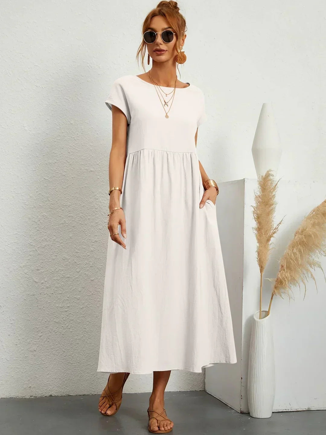 Alicia™ | Vestido midi fluido elegante