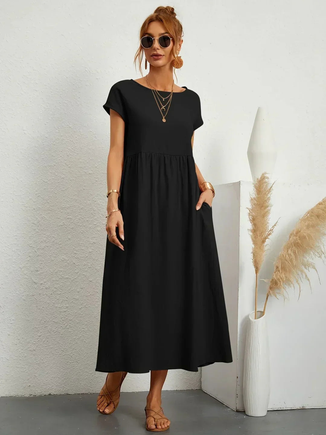 Alicia™ | Vestido midi fluido elegante